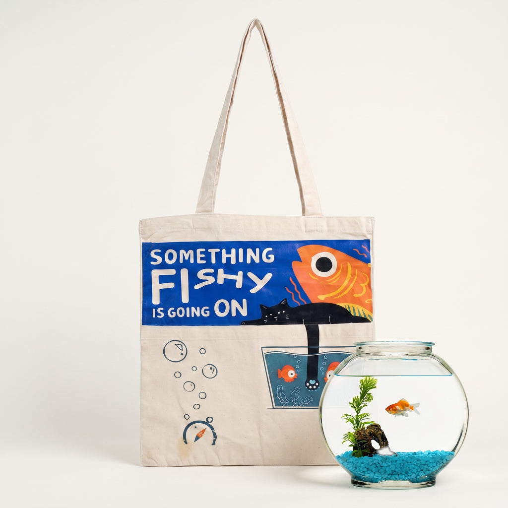 Something Fishy-Canvas Tote Bag