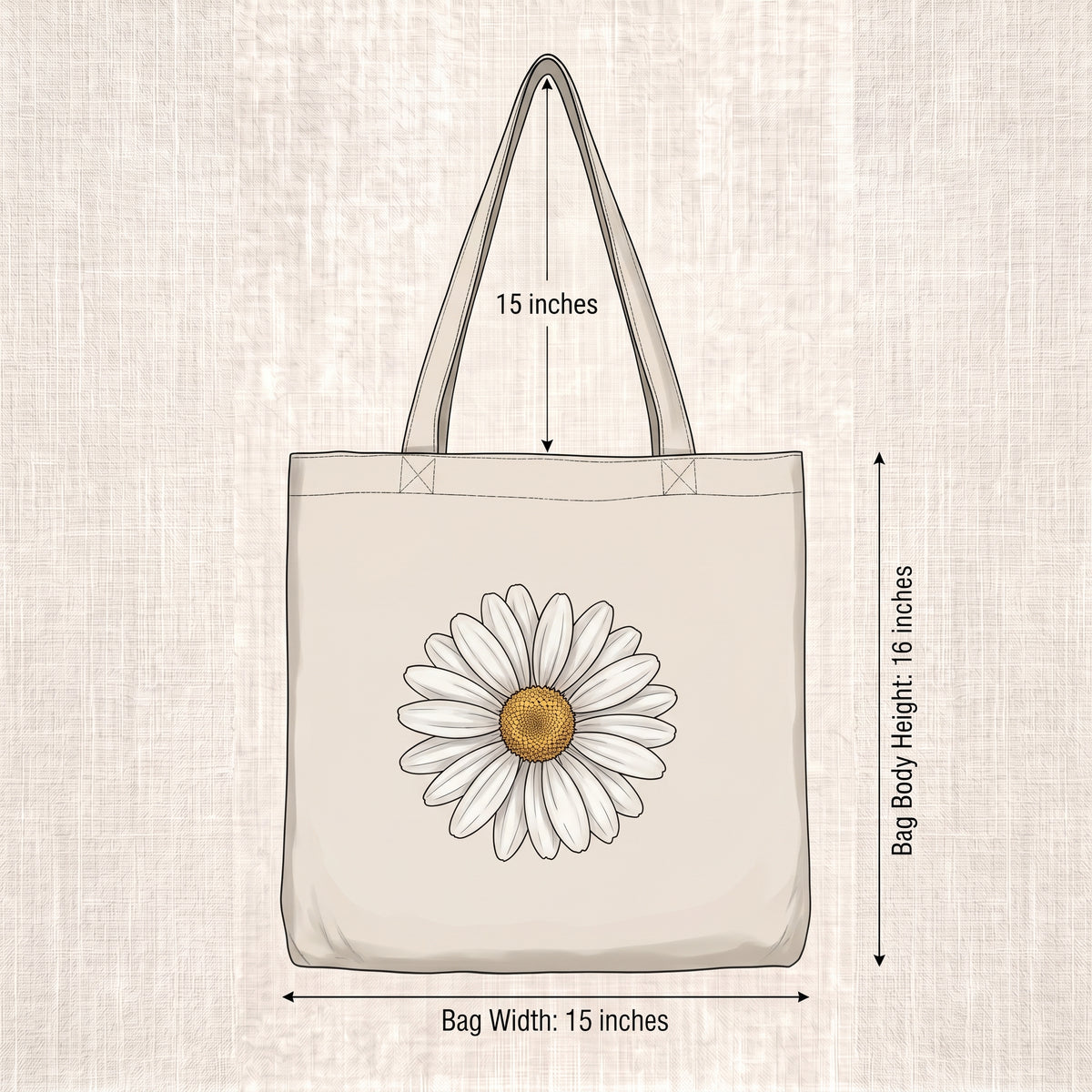 Soft Bloom-Canvas Tote Bag