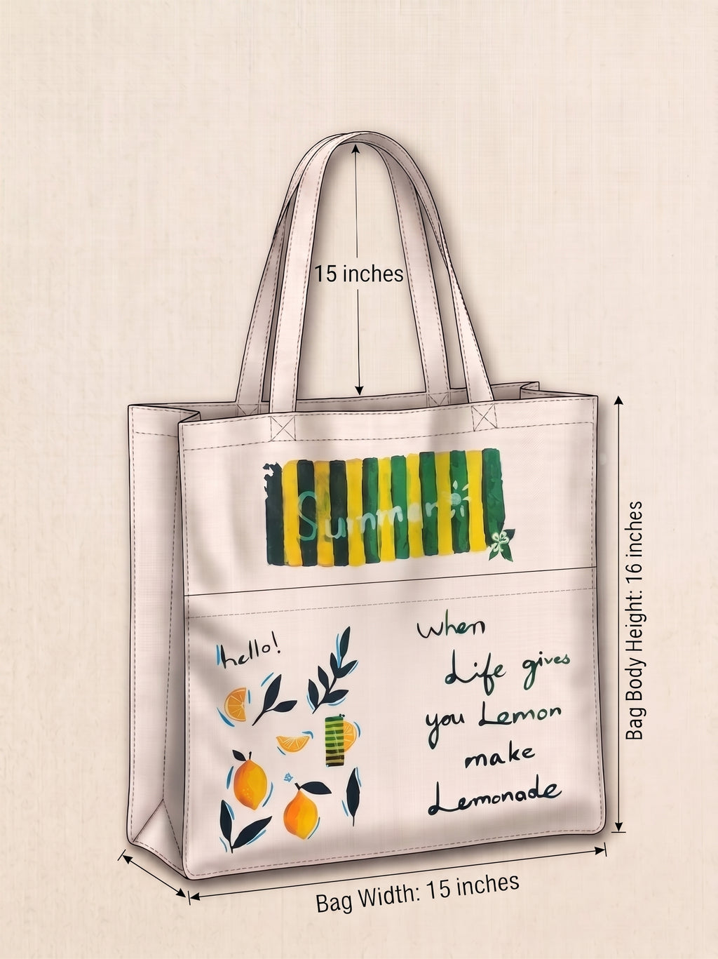 Zest Of Life-Canvas Tote Bag