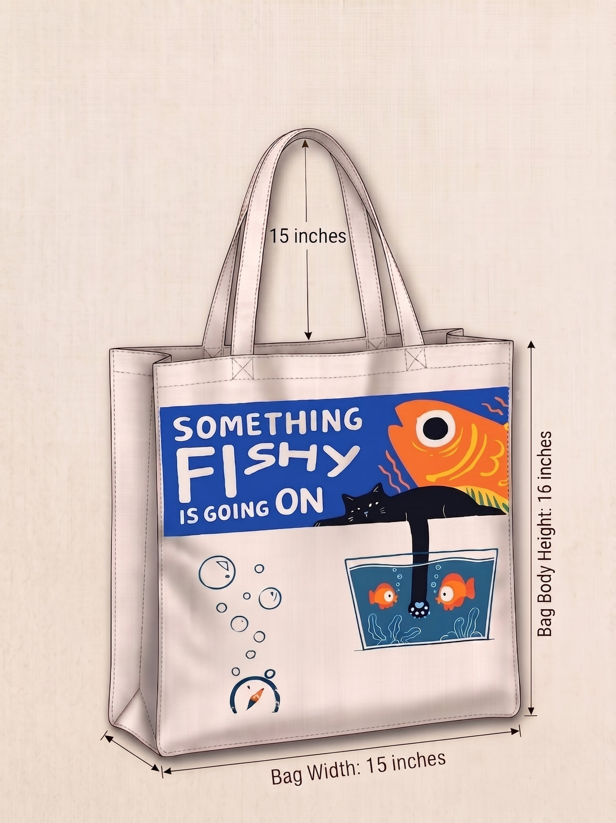 Something Fishy-Canvas Tote Bag